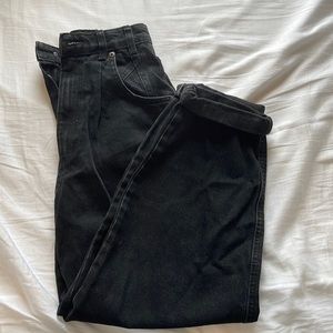 Black zara wide leg jeans barely worn
